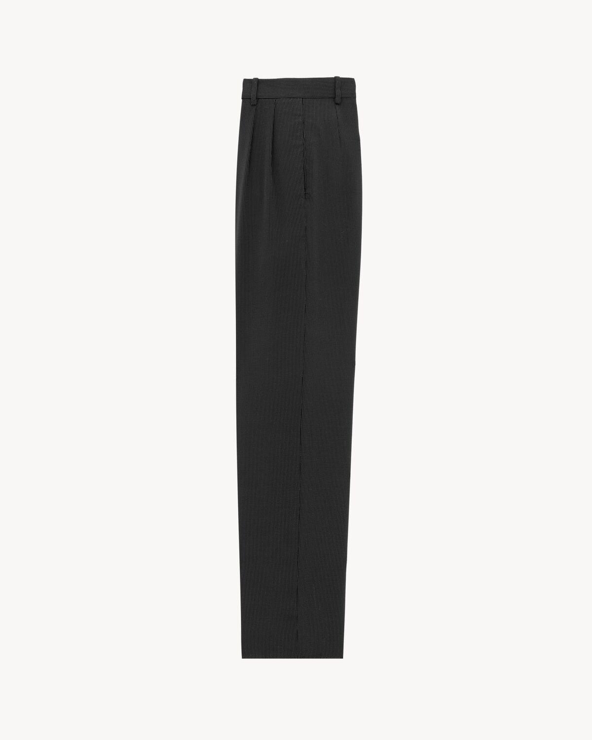 baggy pants in striped canvas Product Image