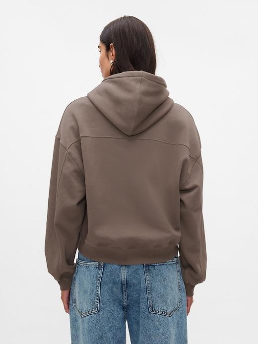 VintageSoft Cropped Camo Hoodie Product Image