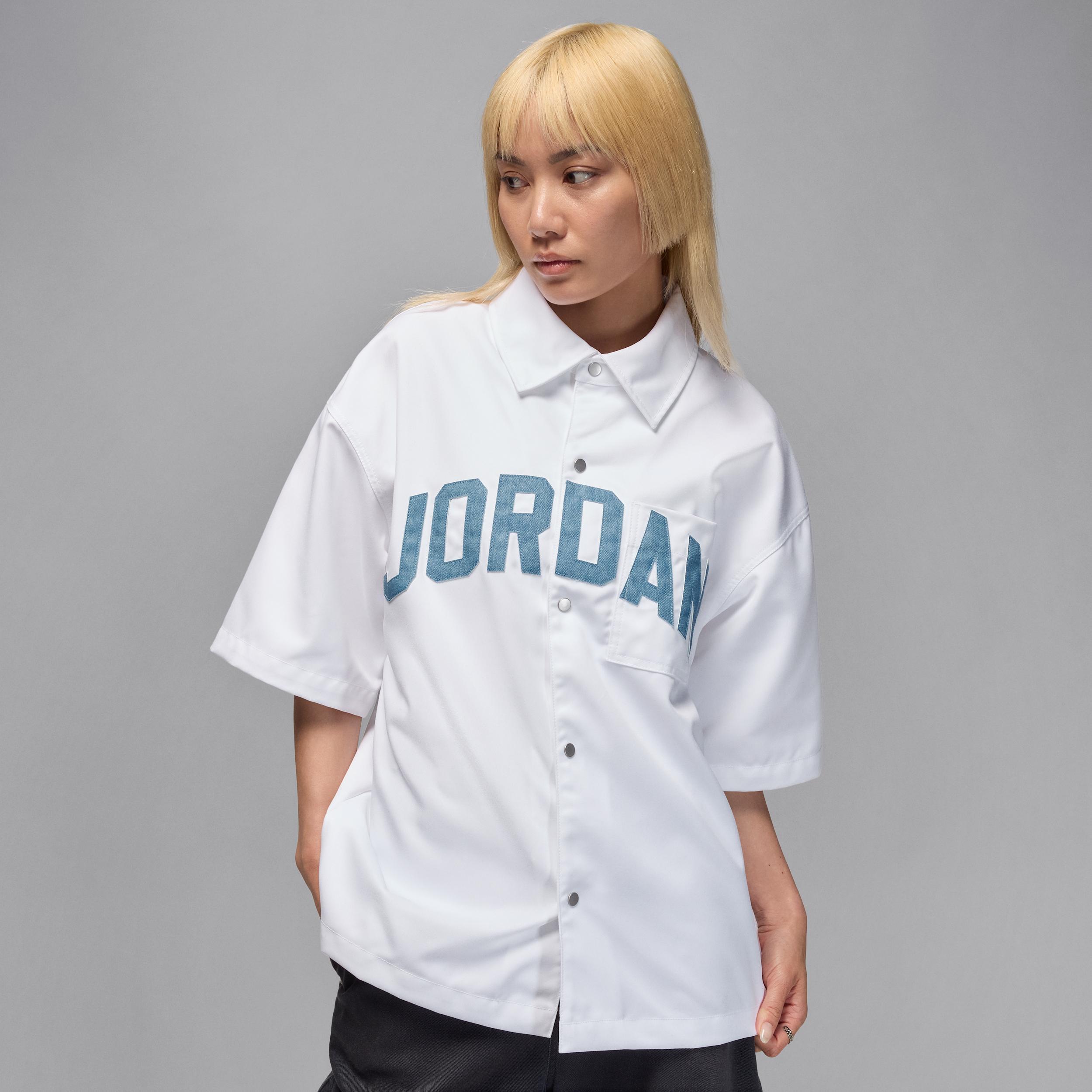 Women's Jordan Flight Woven Short-Sleeve Top Product Image