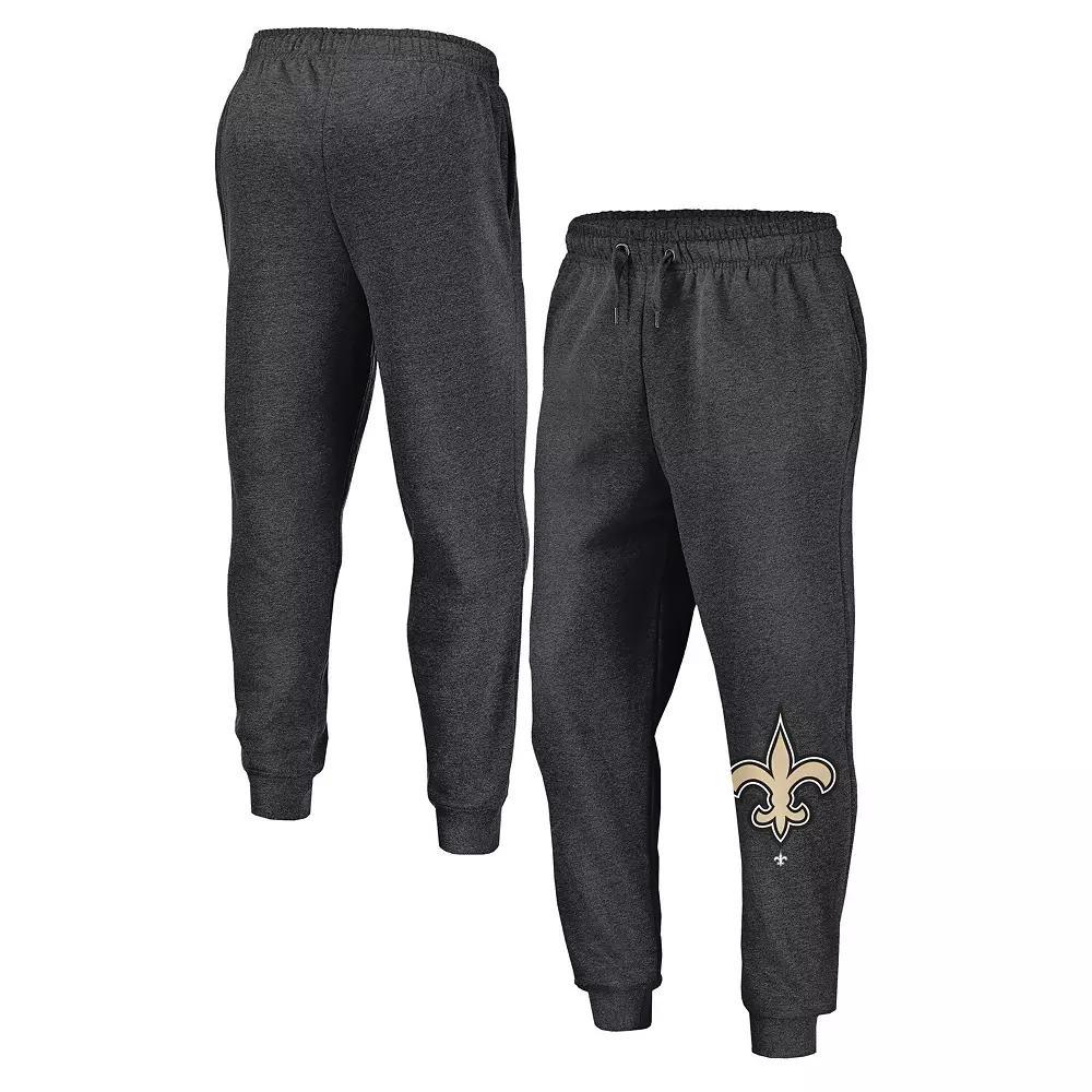 Mens Fanatics Heather Charcoal New Orleans Saints Boost Fleece Joggers Product Image