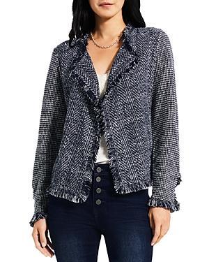 Nic+Zoe Fringe Mix Knit Jacket Product Image