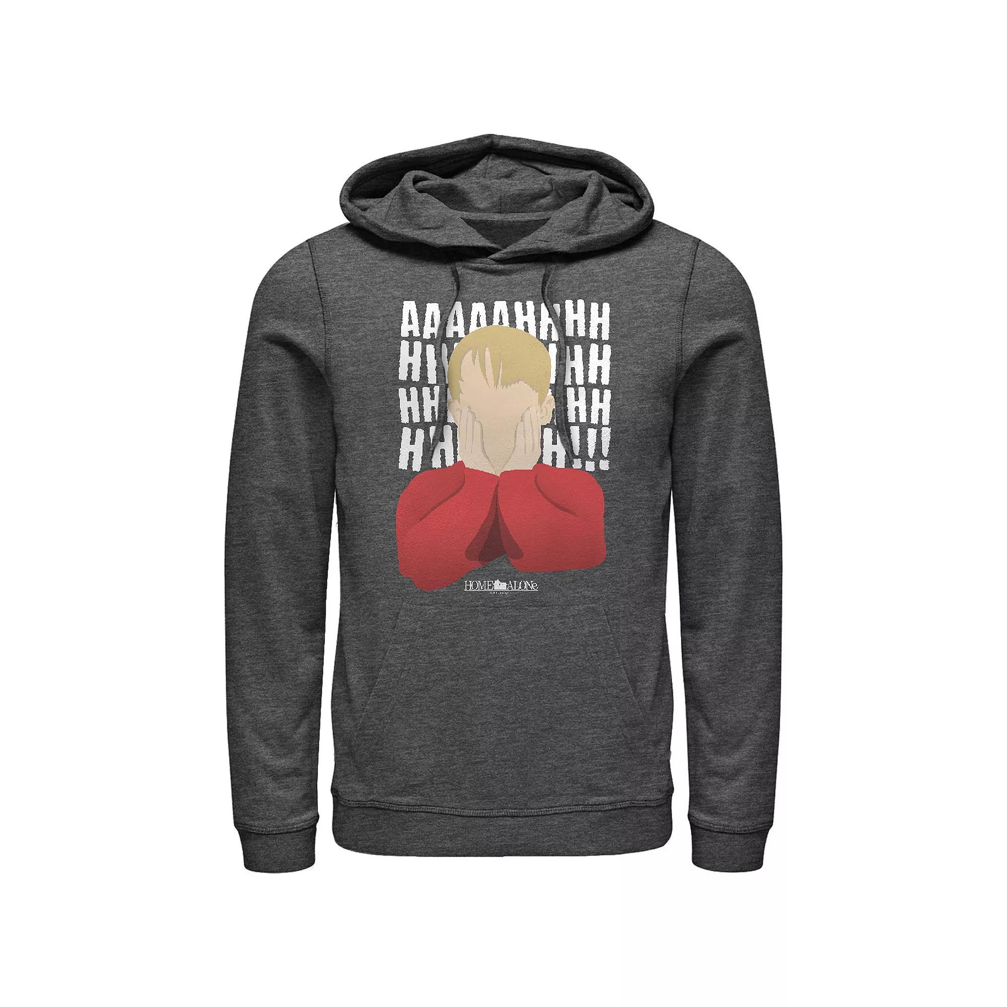Big & Tall Home Alone Kevin's Scream Graphic Hoodie, Men's, Size: Large, Grey Heather Product Image