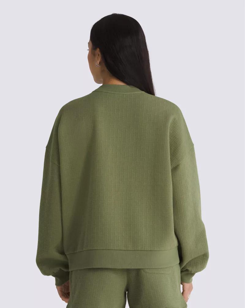 Sabine Loose Jacquard Crew Sweatshirt Product Image