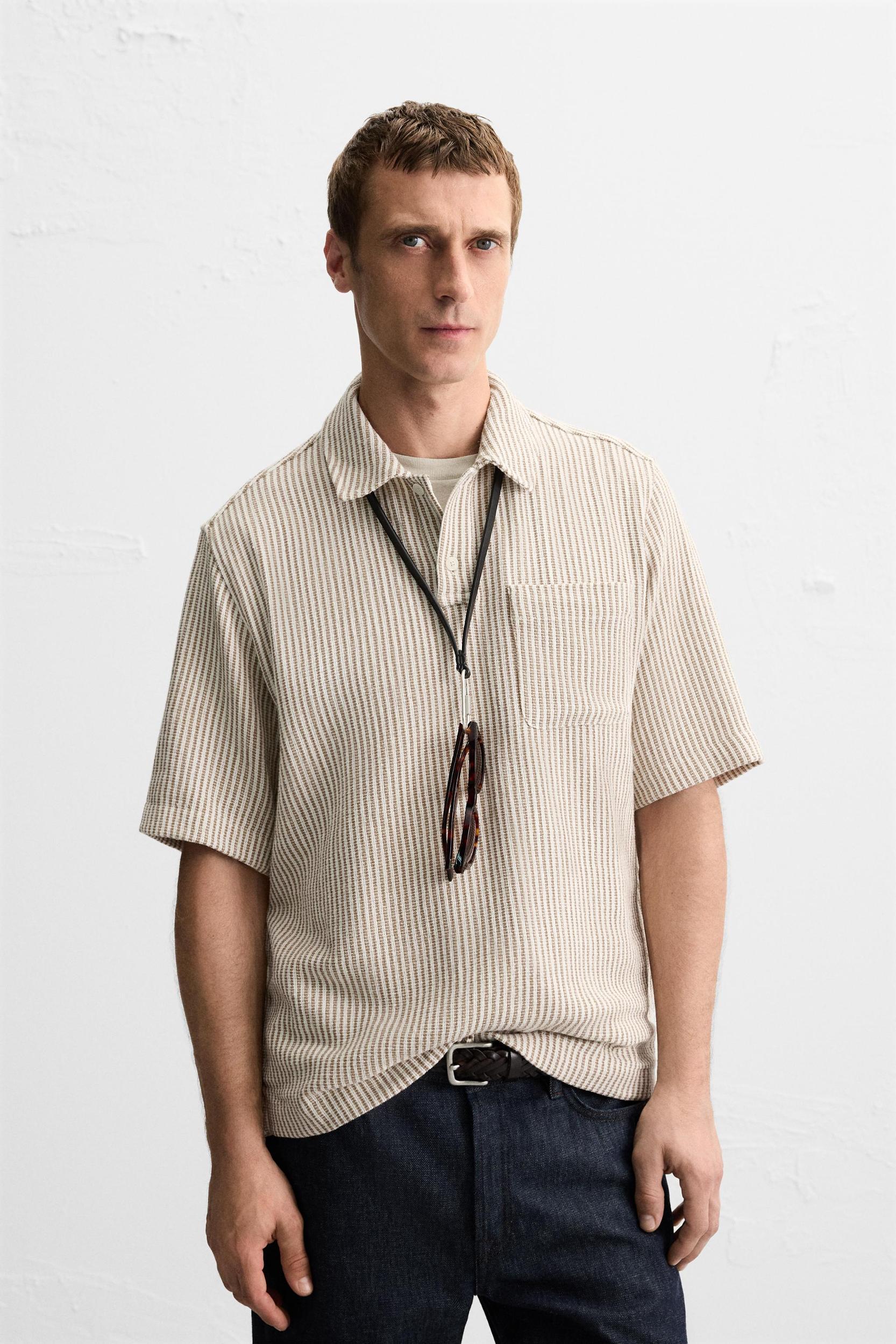 TEXTURED POLO SHIRT Product Image