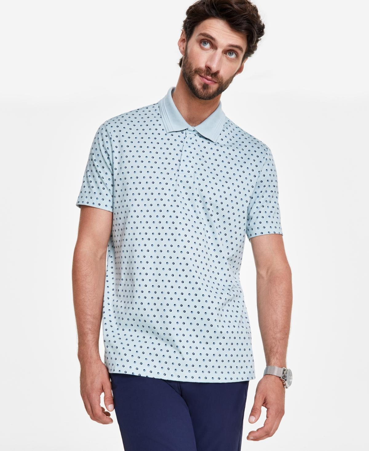Alfani Mens Circle Geometric Pattern Polo Shirt, Created for Macys Product Image