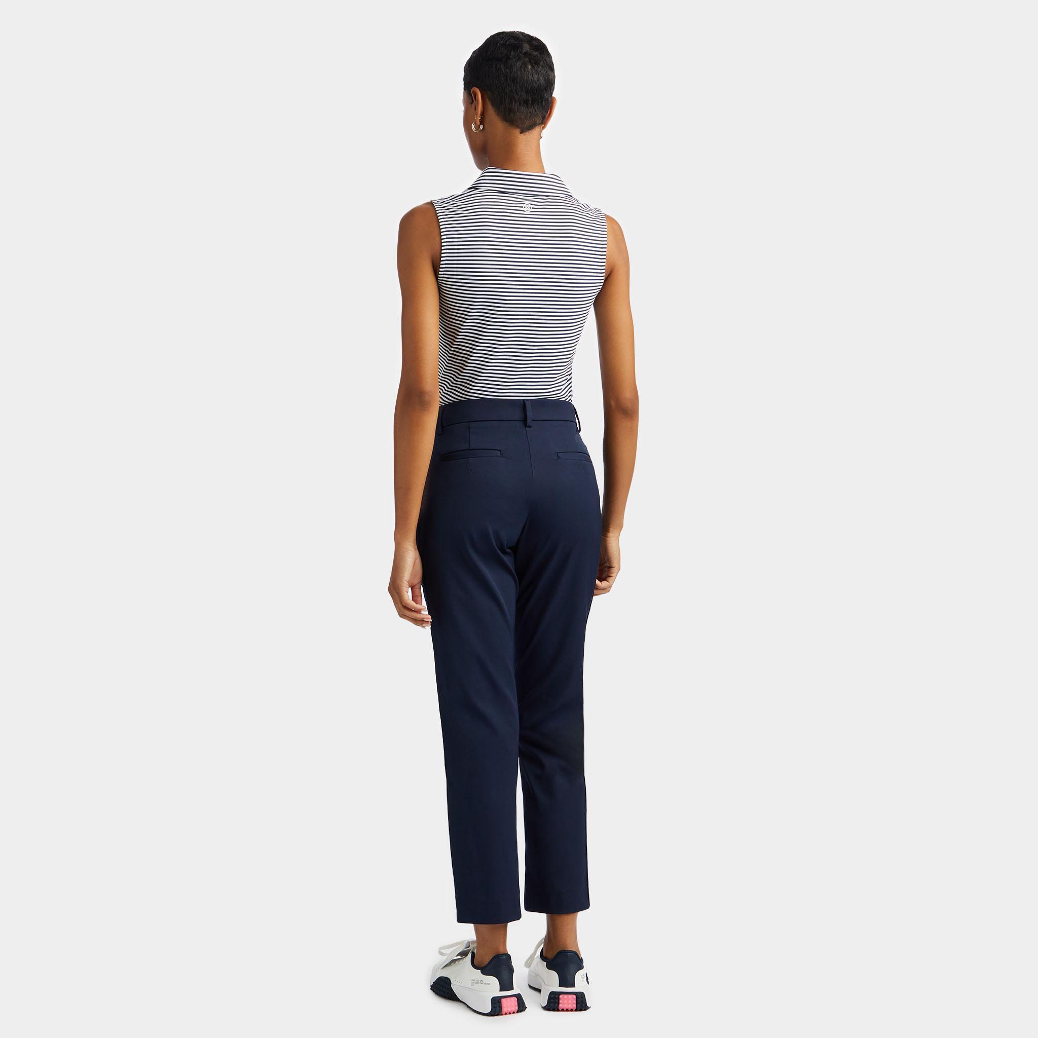STRETCH TECH TWILL MID RISE STRAIGHT TAPERED LEG TROUSER Product Image