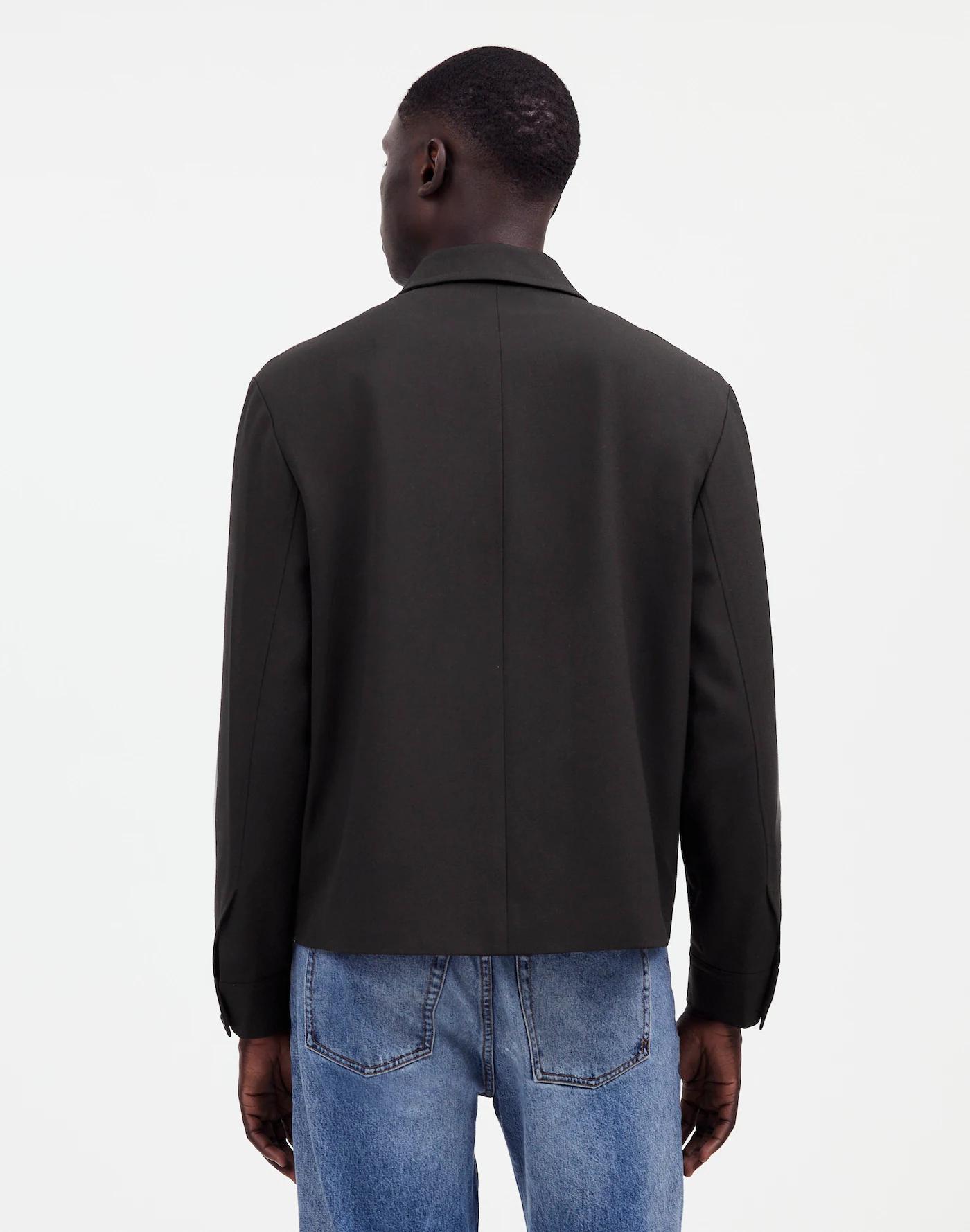 Zip-Front Jacket in Italian Fabric Product Image