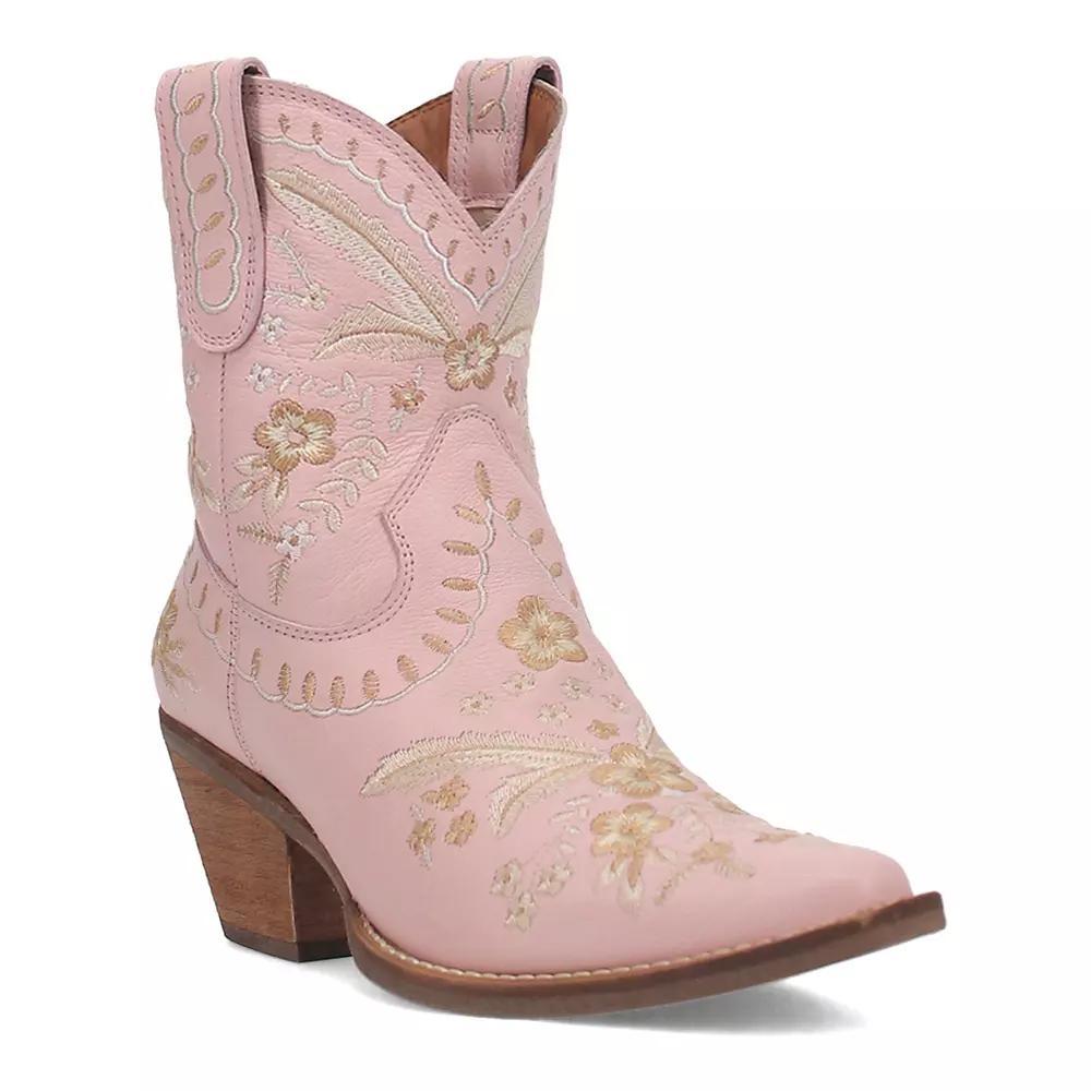 Dingo Primrose Women's Leather Western Boots, Size: 8, Pink Product Image