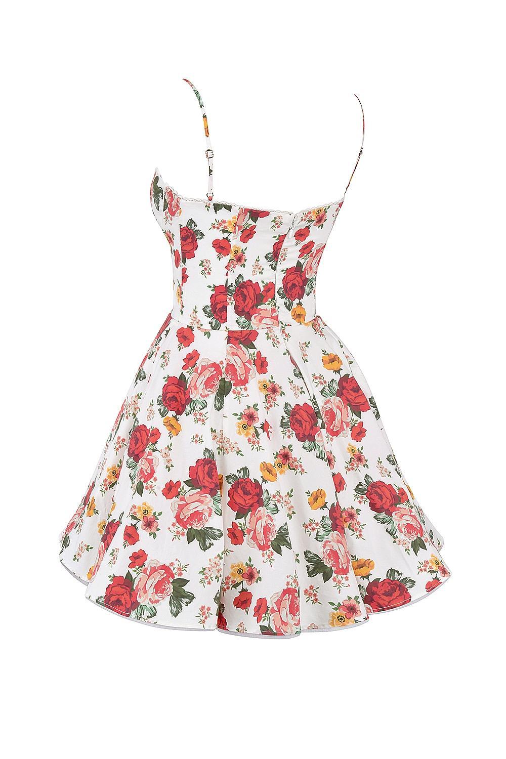 Minimoiselle  italian rose print tulle mini dress Product Image