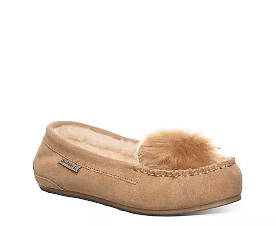 Bearpaw Erika Women's Suede Moccasin Slippers, Size: 11, Iced Brown Product Image
