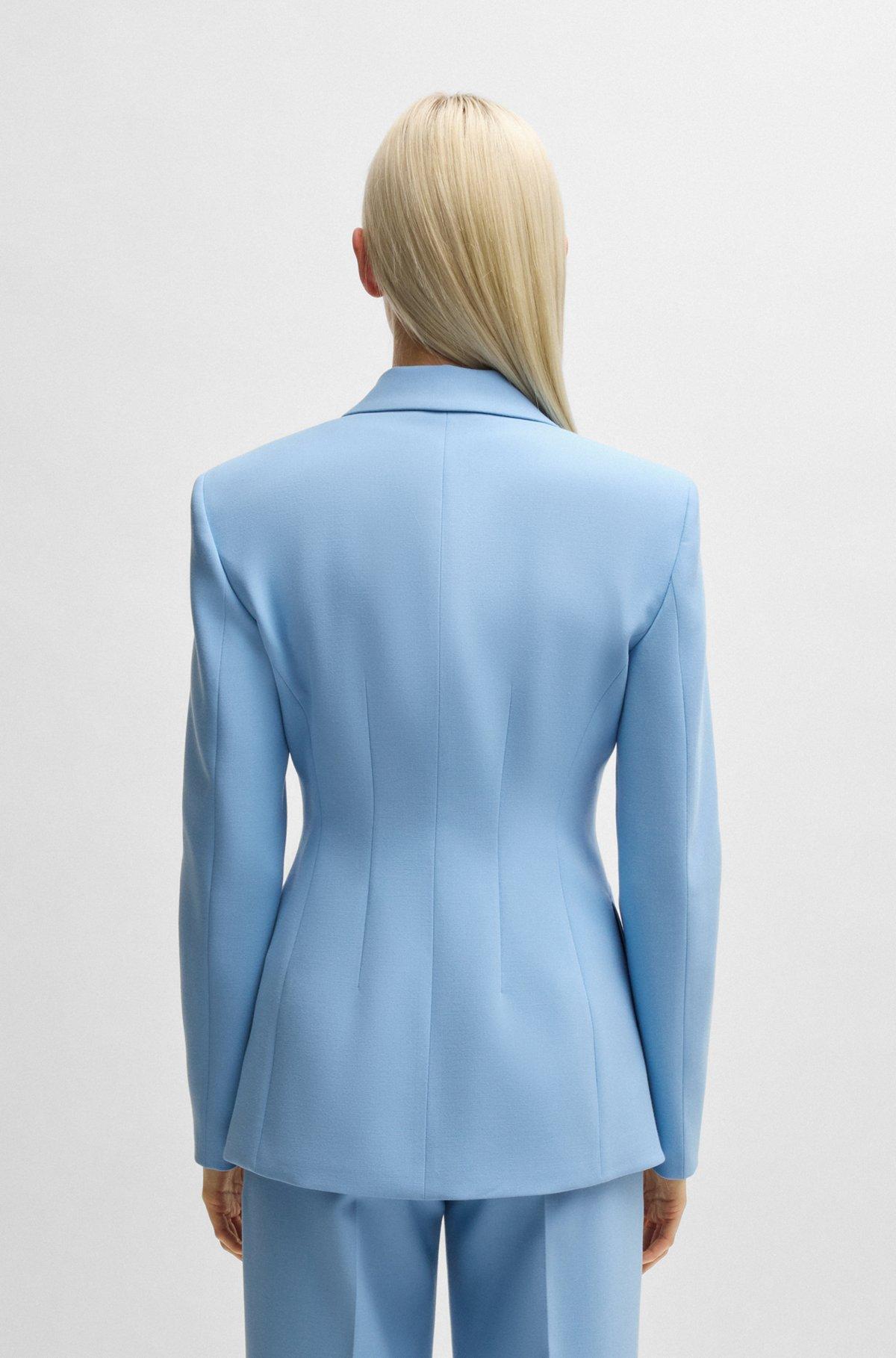 Slim-fit blazer with contrast buttons Product Image