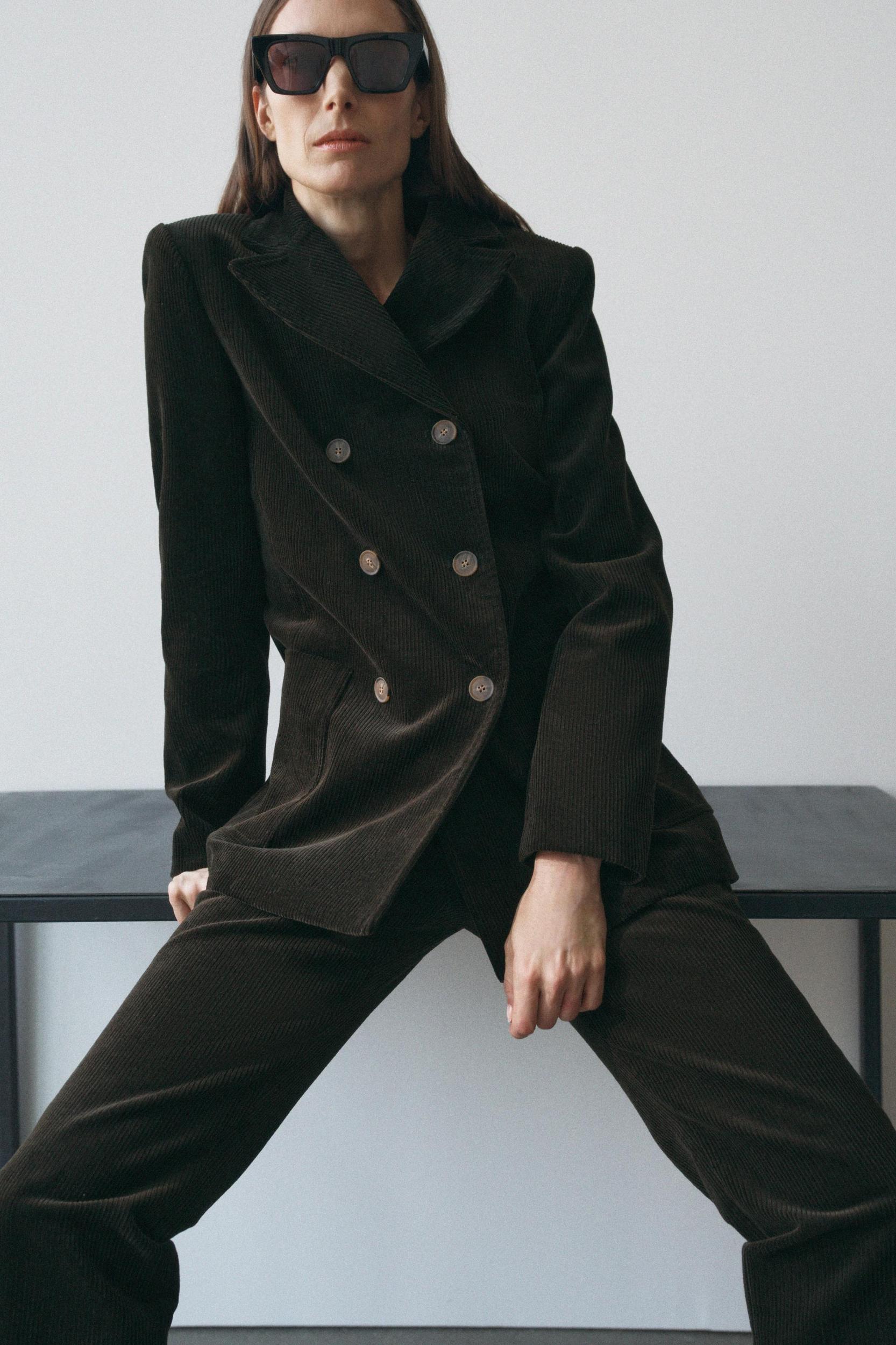 STRAIGHT LEG CORDUROY PANTS ZW COLLECTION Product Image
