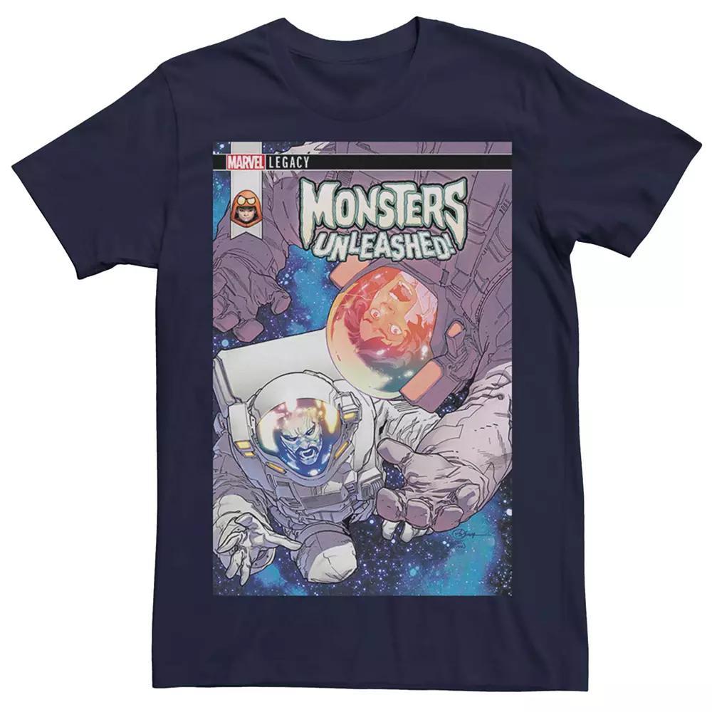Men's Marvel Monsters Unleashed #11 Comic Cover Tee, Size: Small, Blue Product Image