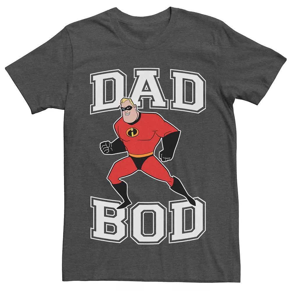 Disney / Pixar's Incredibles Men's Dad Bod Graphic Tee, Size: Small, Grey Heather Product Image