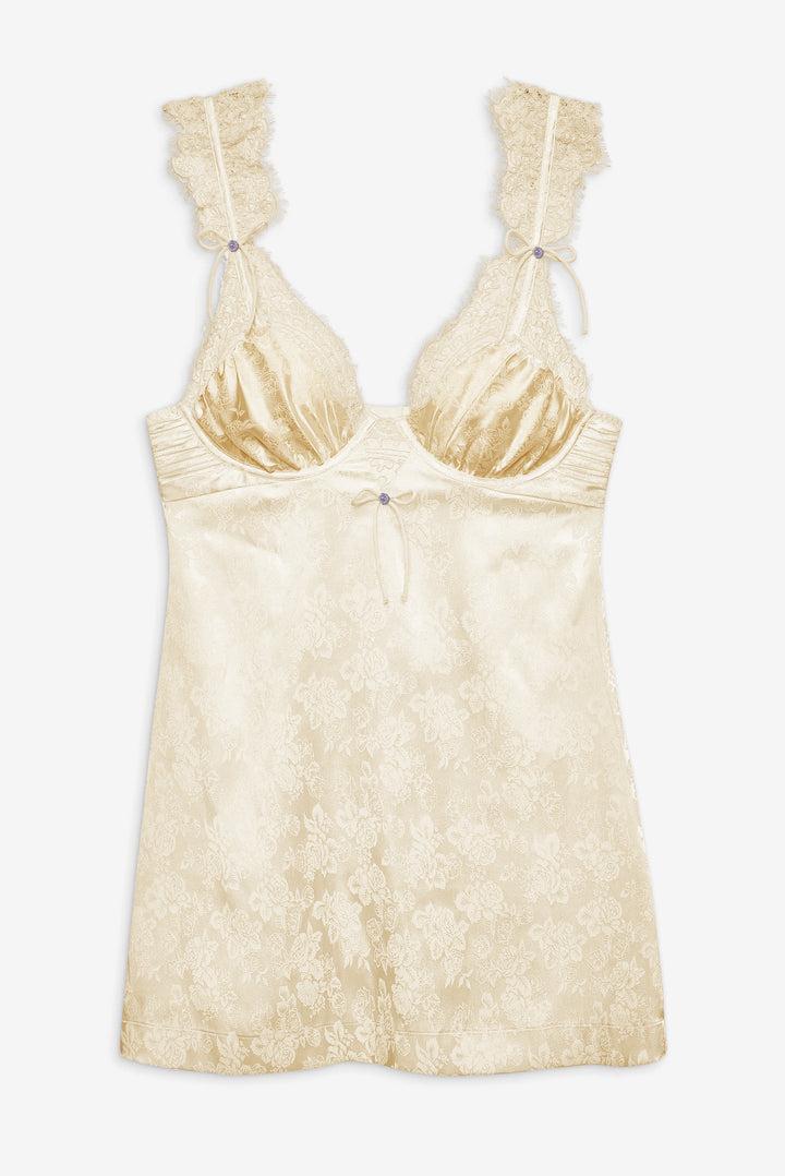 Victoria Slip Dress — Ivory Product Image