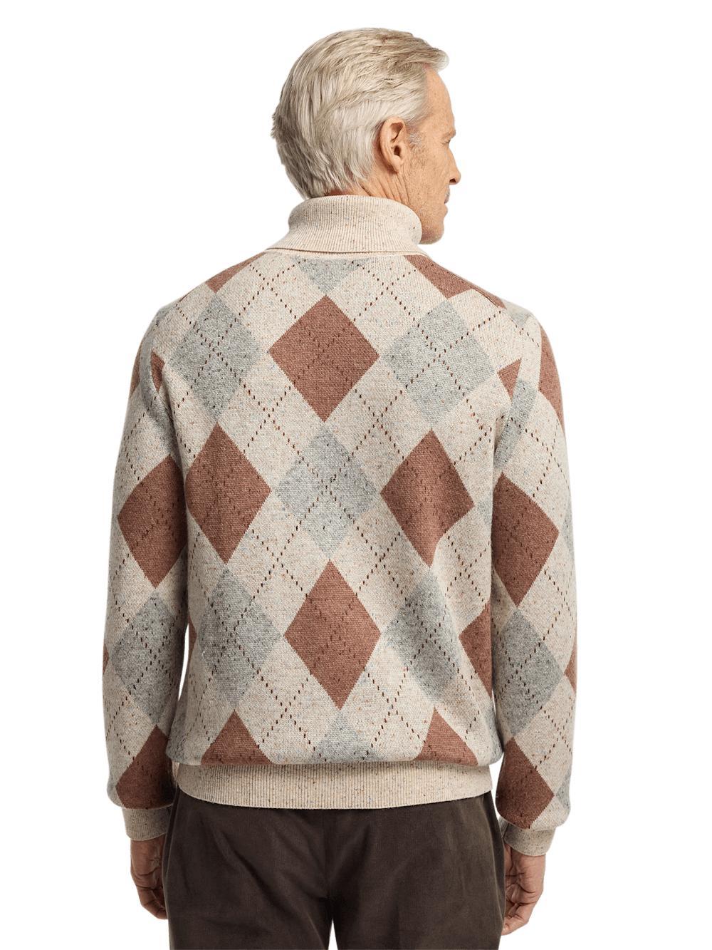 Donegal Turtleneck Sweater - Ivory Multi Product Image