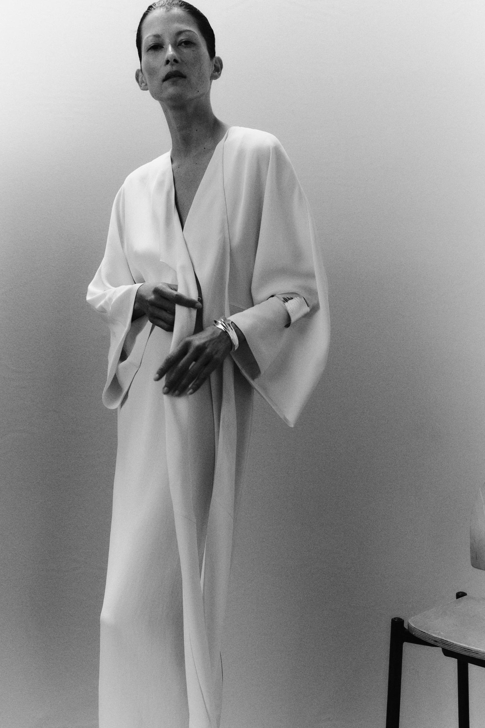 ZW COLLECTION MIDI DRESS WITH TIES Product Image