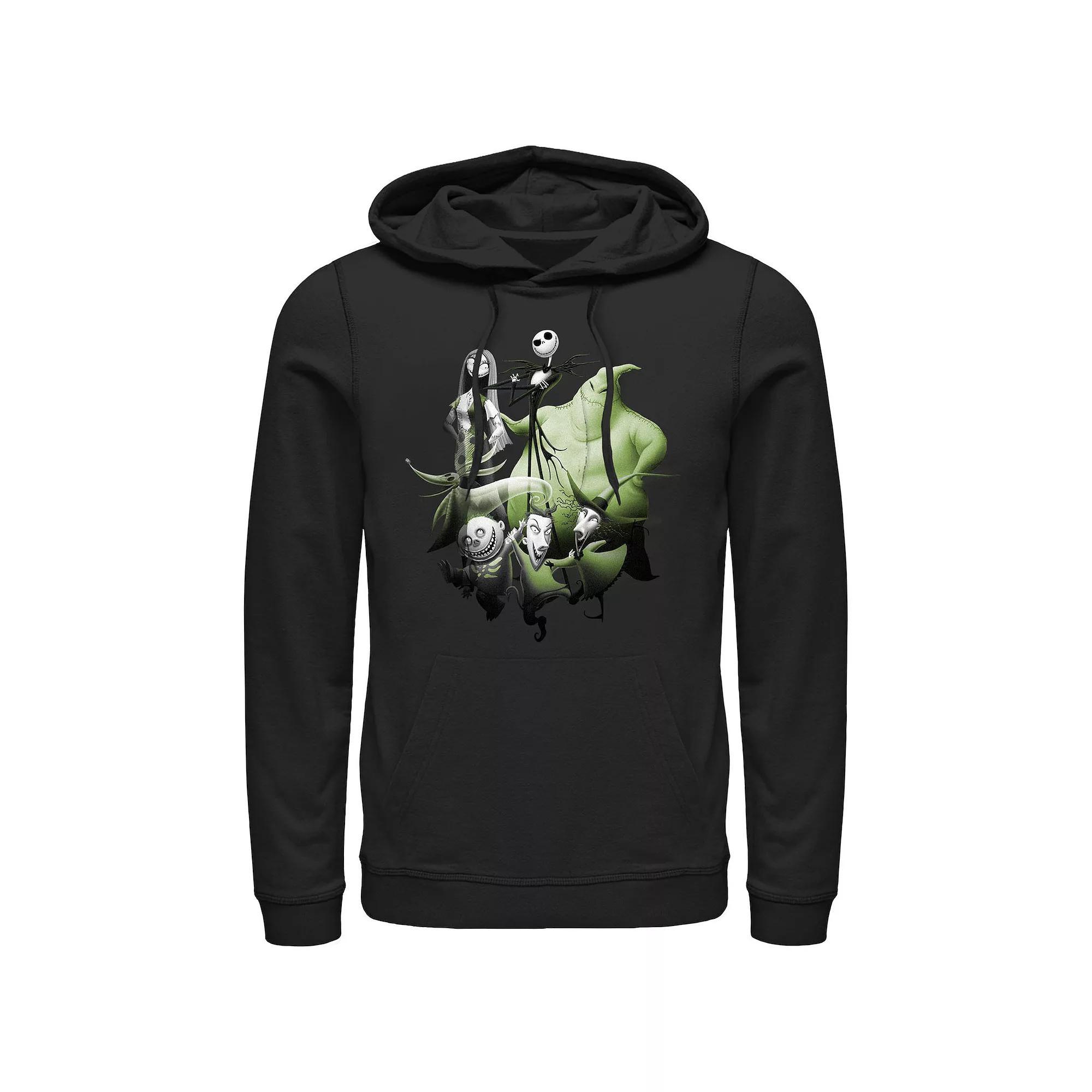 Disney's The Nightmare Before Christmas Group Shot Men's Graphic Hoodie, Size: Small, Black Product Image