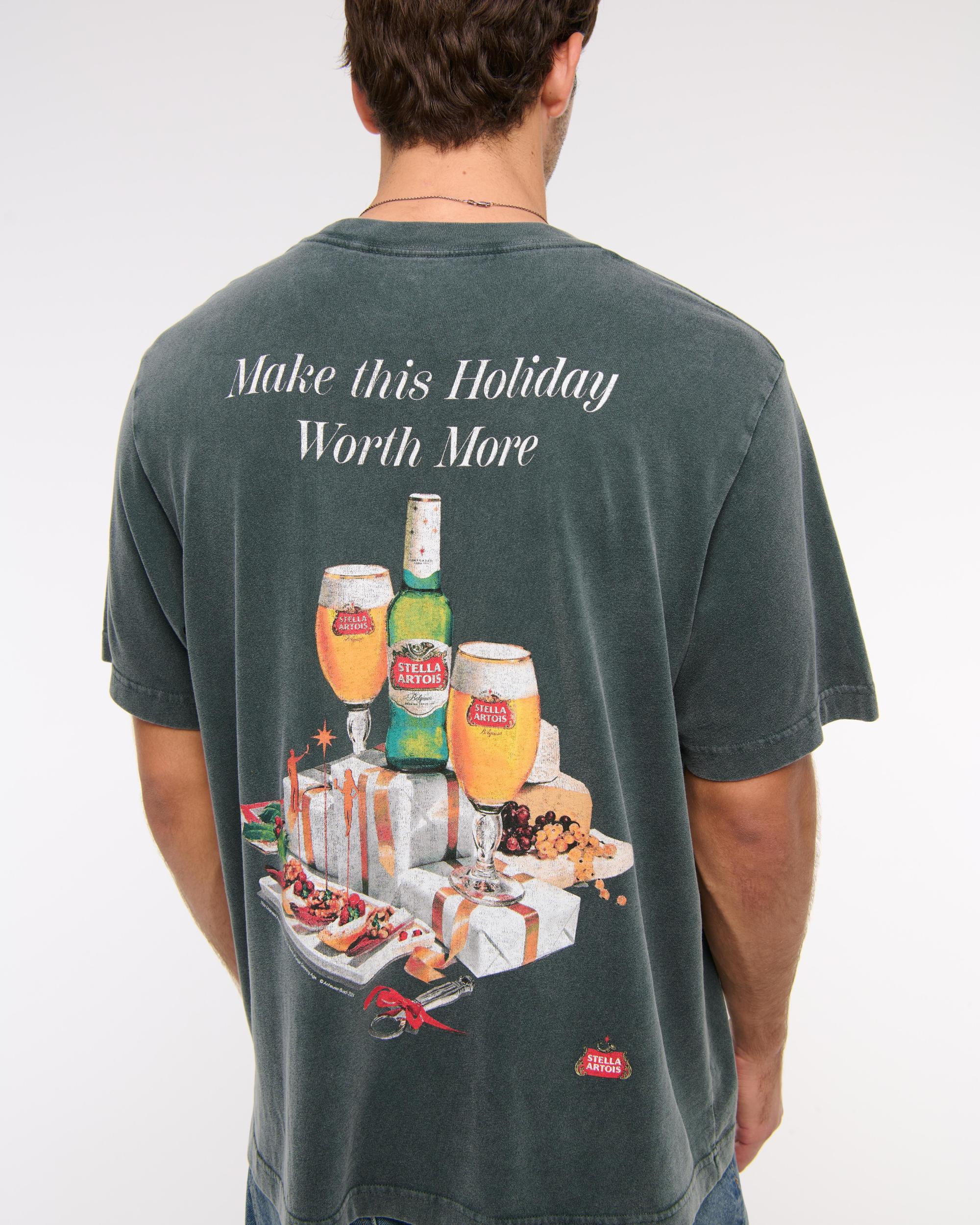Stella Artois Vintage-Inspired Graphic Tee Product Image