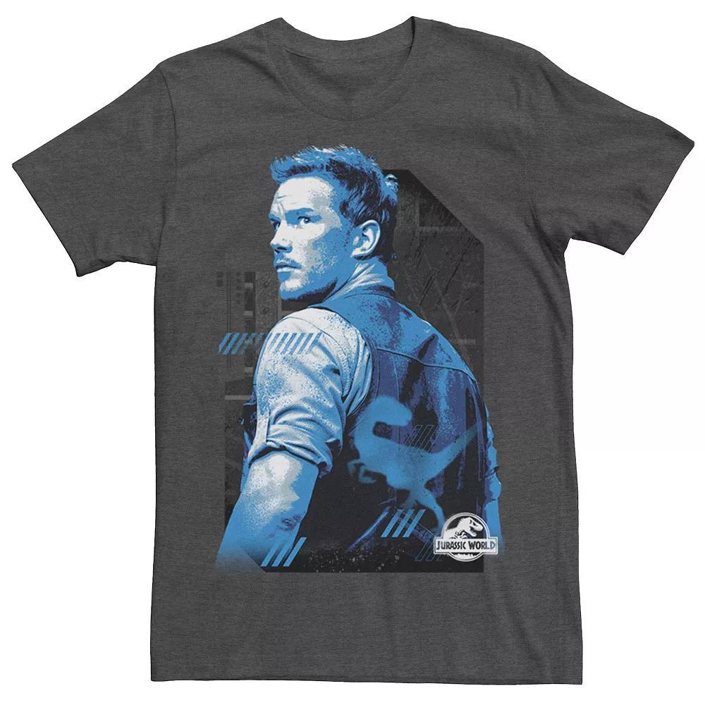 Men's Jurassic World Owen Blue Tone Portrait Tee, Size: Small, Royal Product Image