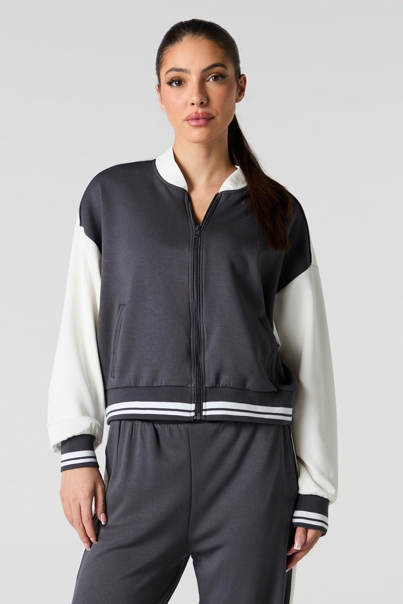 Colourblock Varsity Jacket Female Product Image