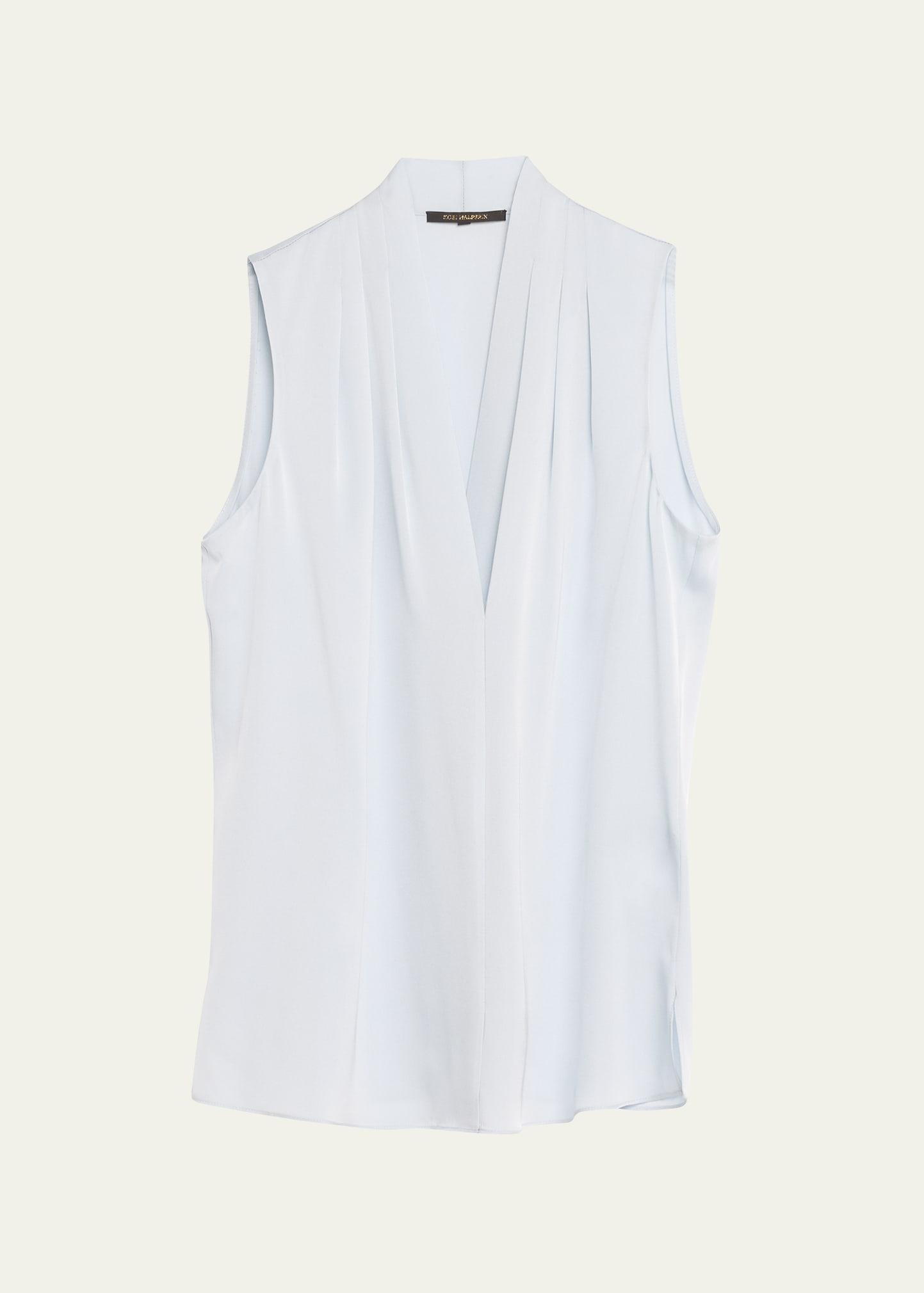 Womens Mila Sleeveless Silk-Blend Blouse Product Image