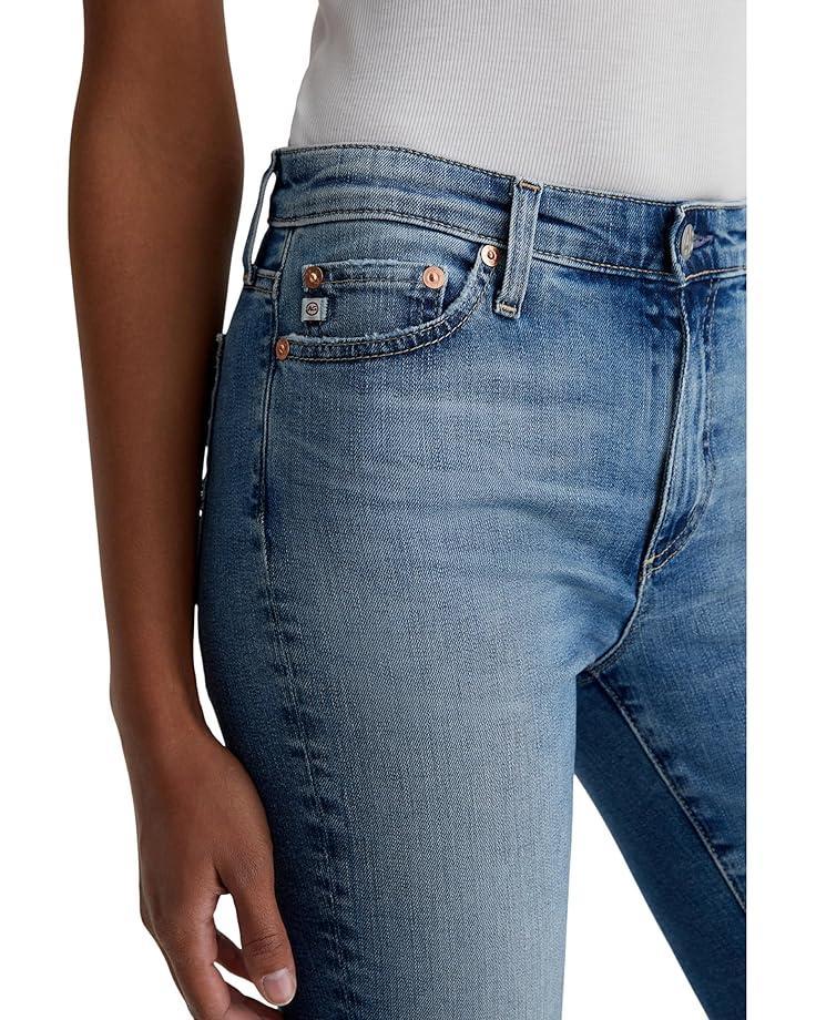 Mari Mid Rise Slim Straight Jeans in Oceanside Product Image