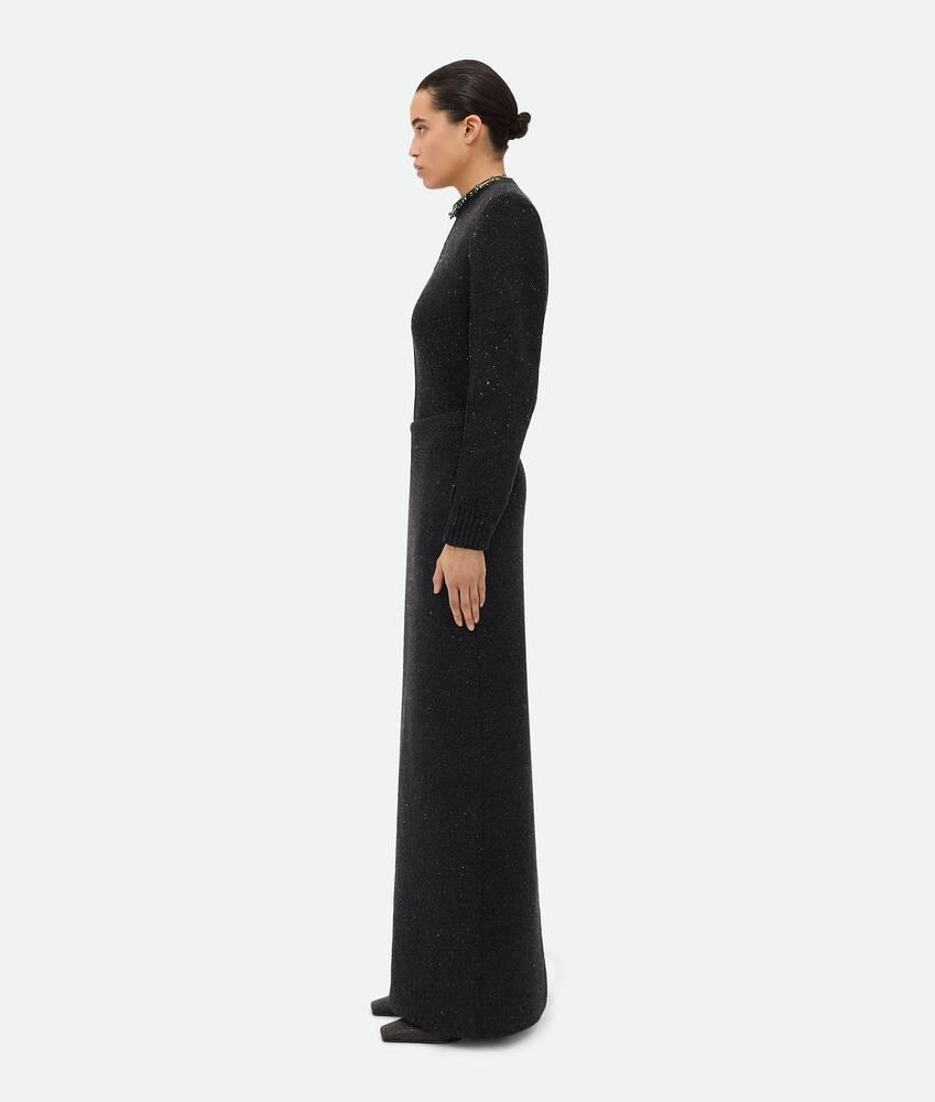 Women's Wool Tailored Skirt in Dark grey melange Product Image