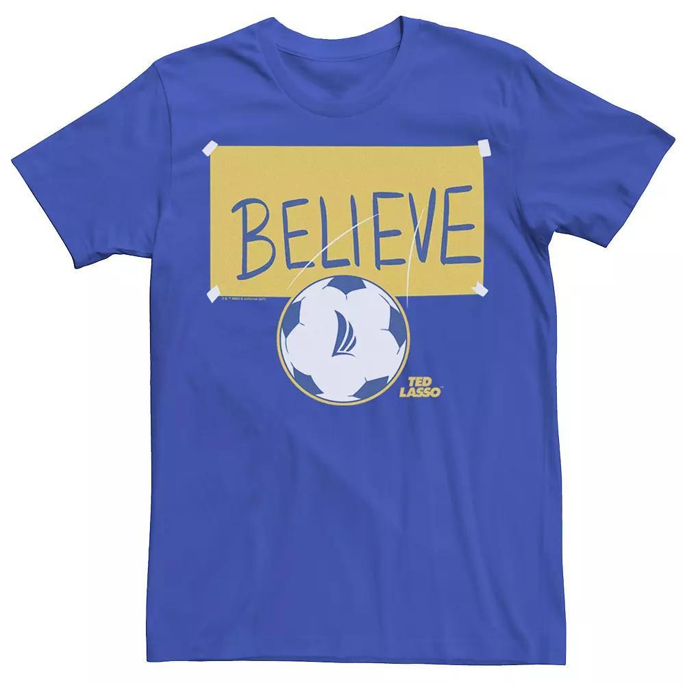 Mens Ted Lasso Believe Soccerball Chalk Sketch Tee Product Image