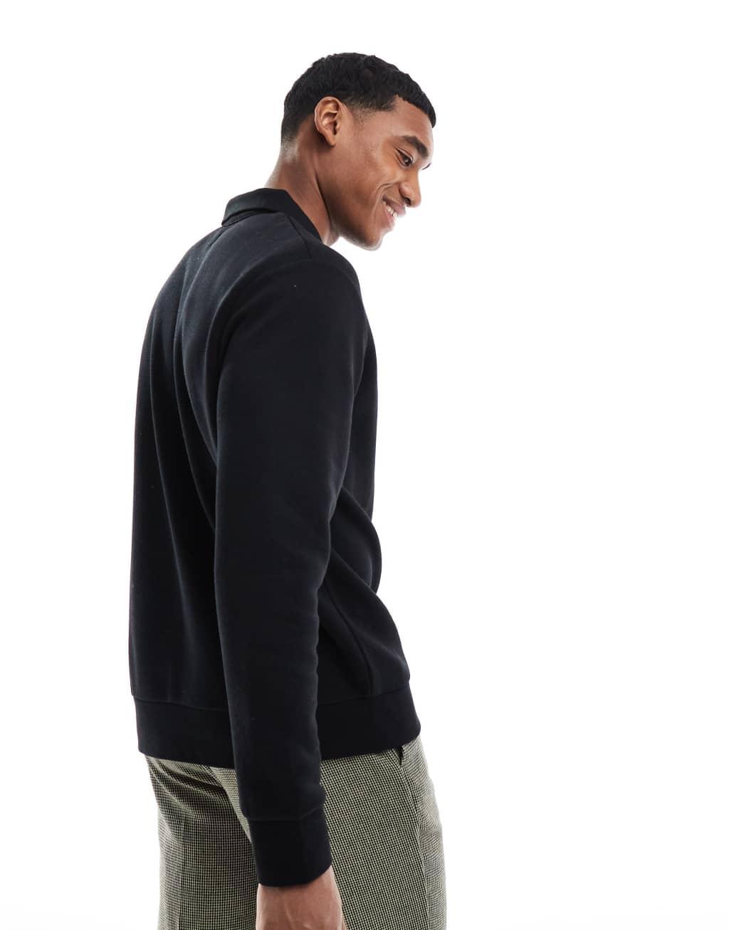 Jack & Jones polo sweat in black Product Image
