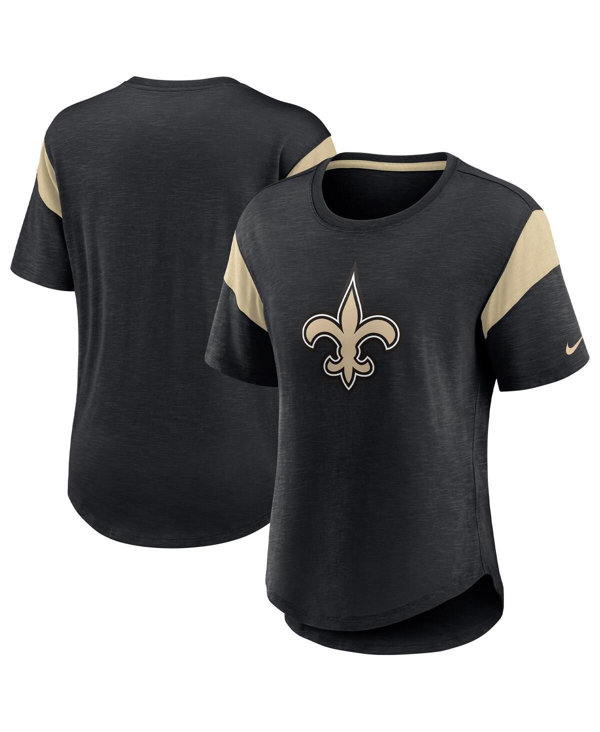 Womens Nike Heather Black New Orleans Saints Primary Logo Fashion Top Product Image