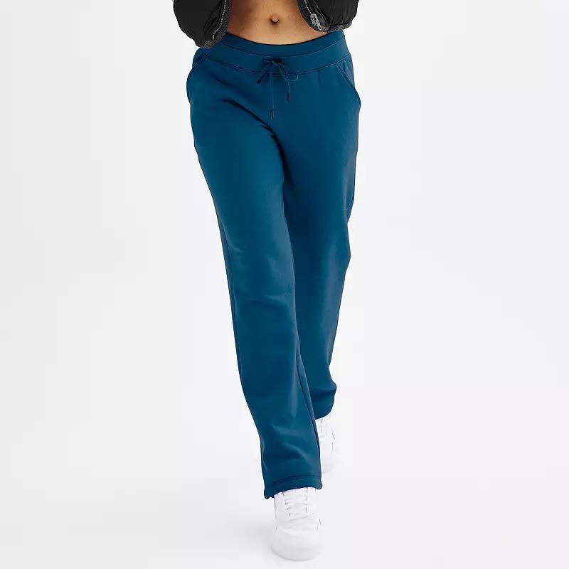 Petite Tek Gear® Ultrasoft Fleece Pants, Women's, Size: Medium Petite, Blue Crayon Product Image