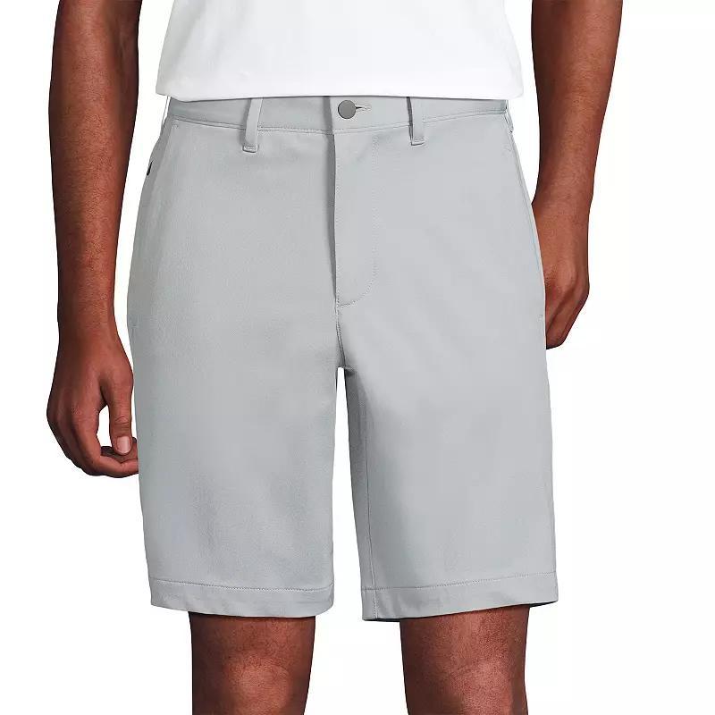 Men's Lands' End Traditional-Fit 9-inch Flex Performance Golf Shorts, Size: 35, Grey Product Image