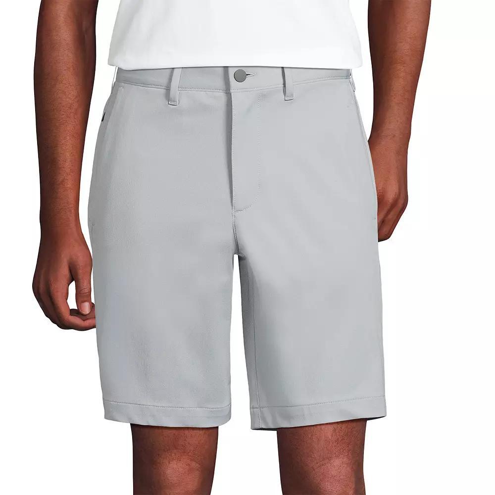 Men's Lands' End Traditional-Fit 9-inch Flex Performance Golf Shorts, Size: 35, Grey Product Image