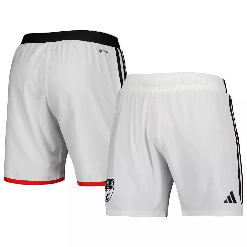 Men's adidas White FC Dallas 2023 Away AEROREADY Authentic Shorts, Size: XL, Fcd White Product Image