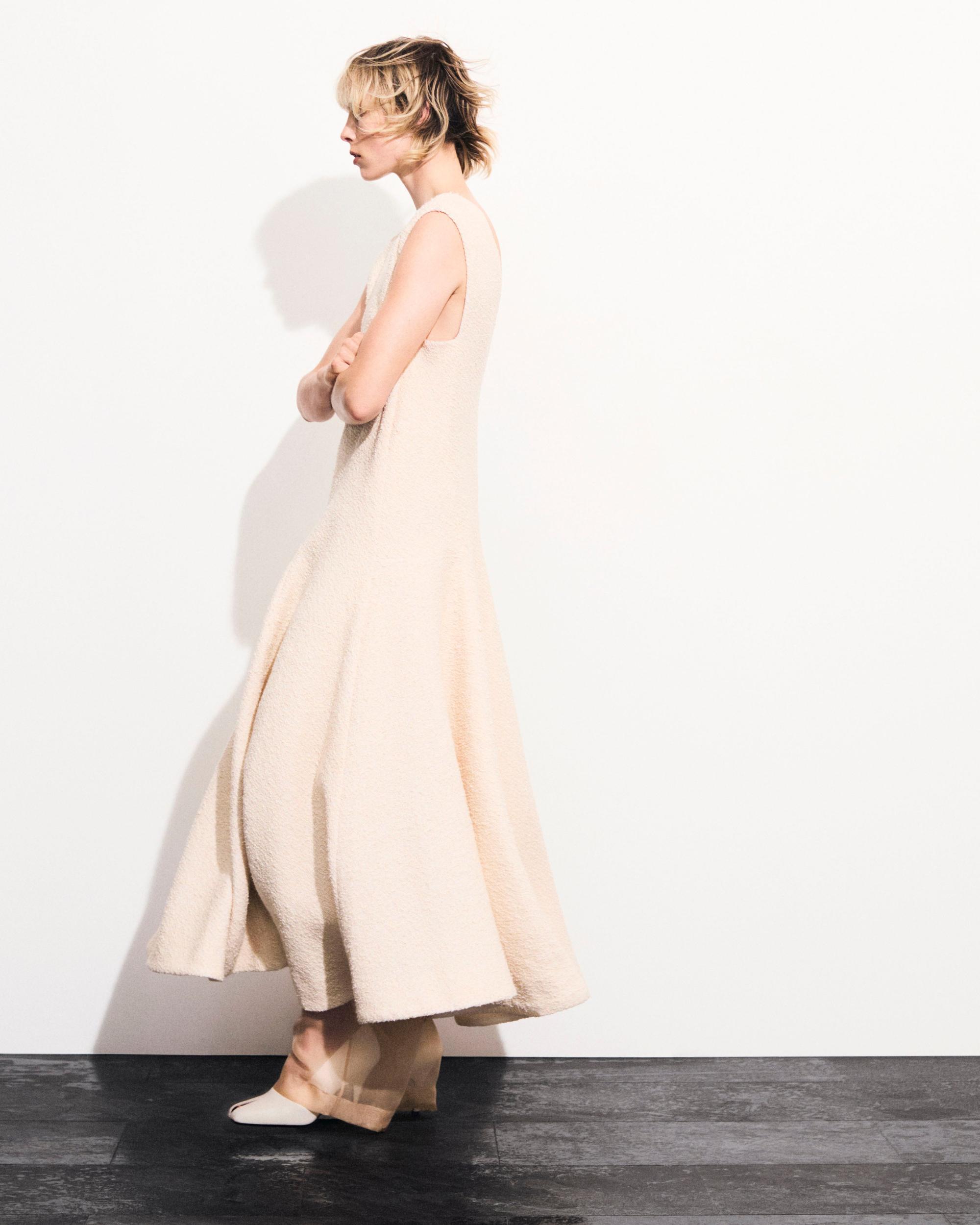 Mellie Dress in Natural Boucle Product Image