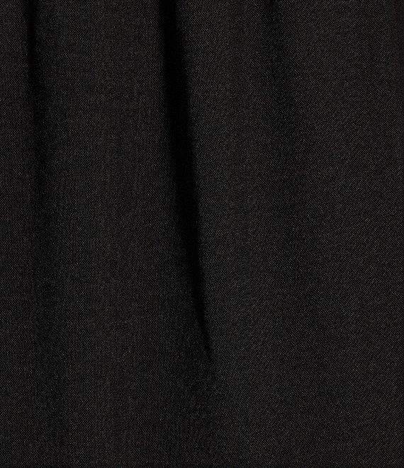 GB Tie Neck Short Sleeve Tiered Midi Dress Product Image