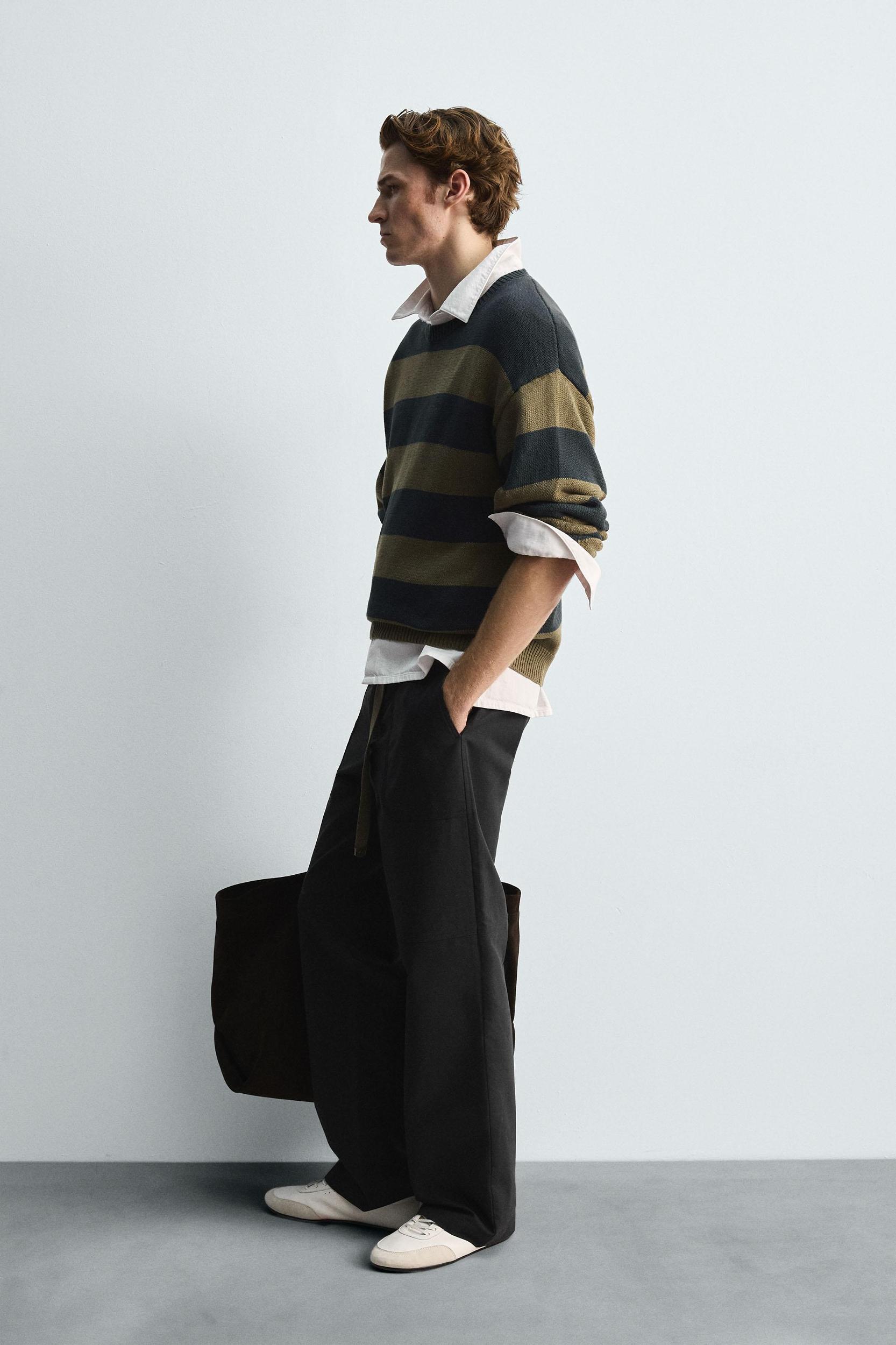 STRIPED JACQUARD SWEATER Product Image
