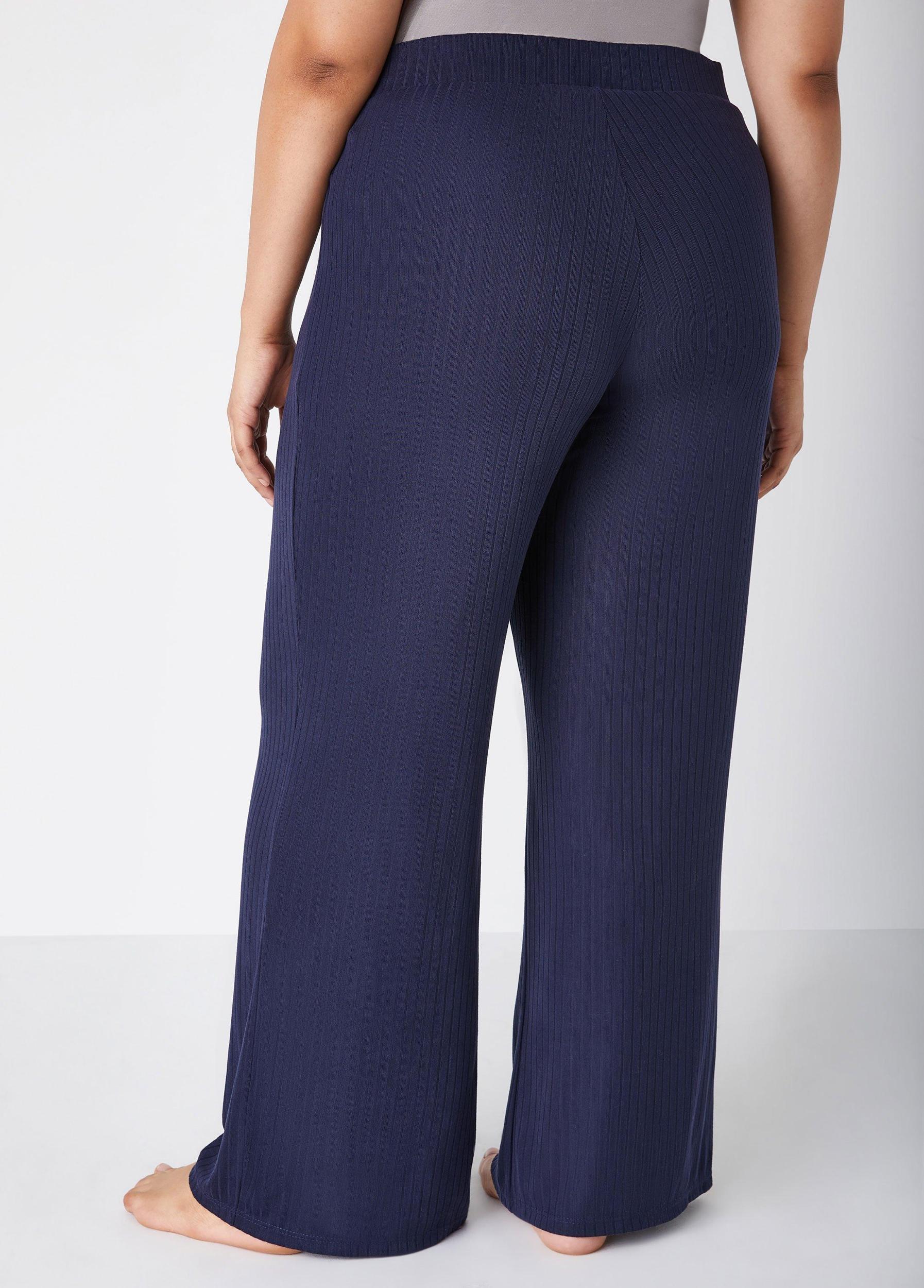 Ribbed Lounge Straight Leg Pants Product Image