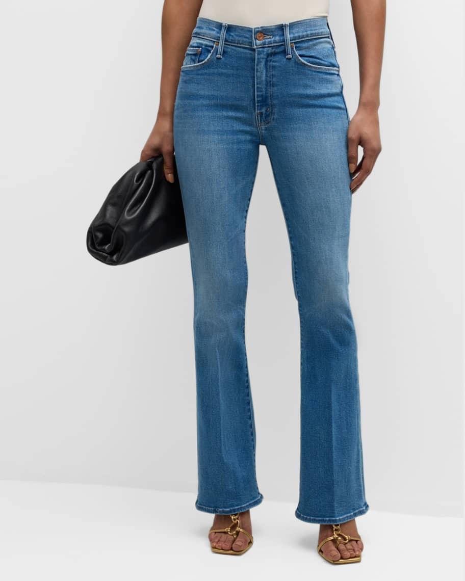 Mother The Weekender Mid Rise Flared Jeans in Layover Product Image