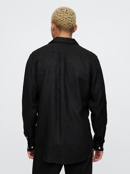 100% Linen Classic Shirt Product Image