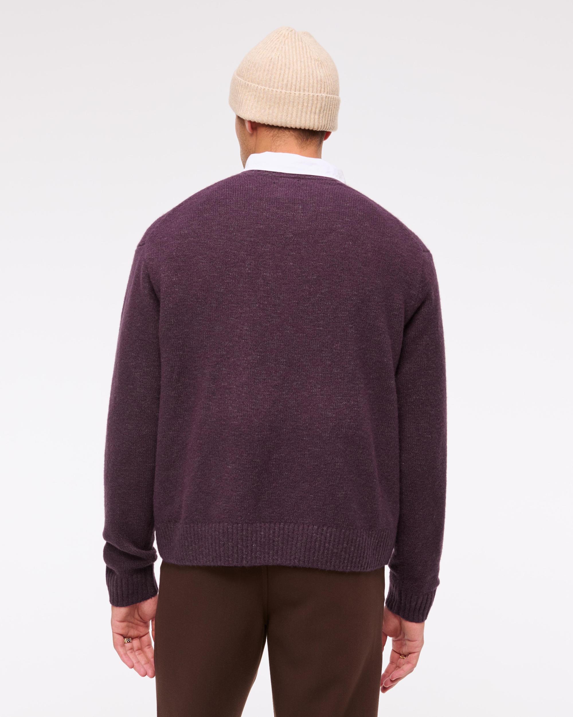 Oversized Marled Crew Sweater Product Image