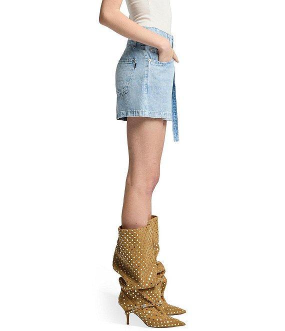 7 For All Mankind High Rise Belted Shorts Product Image