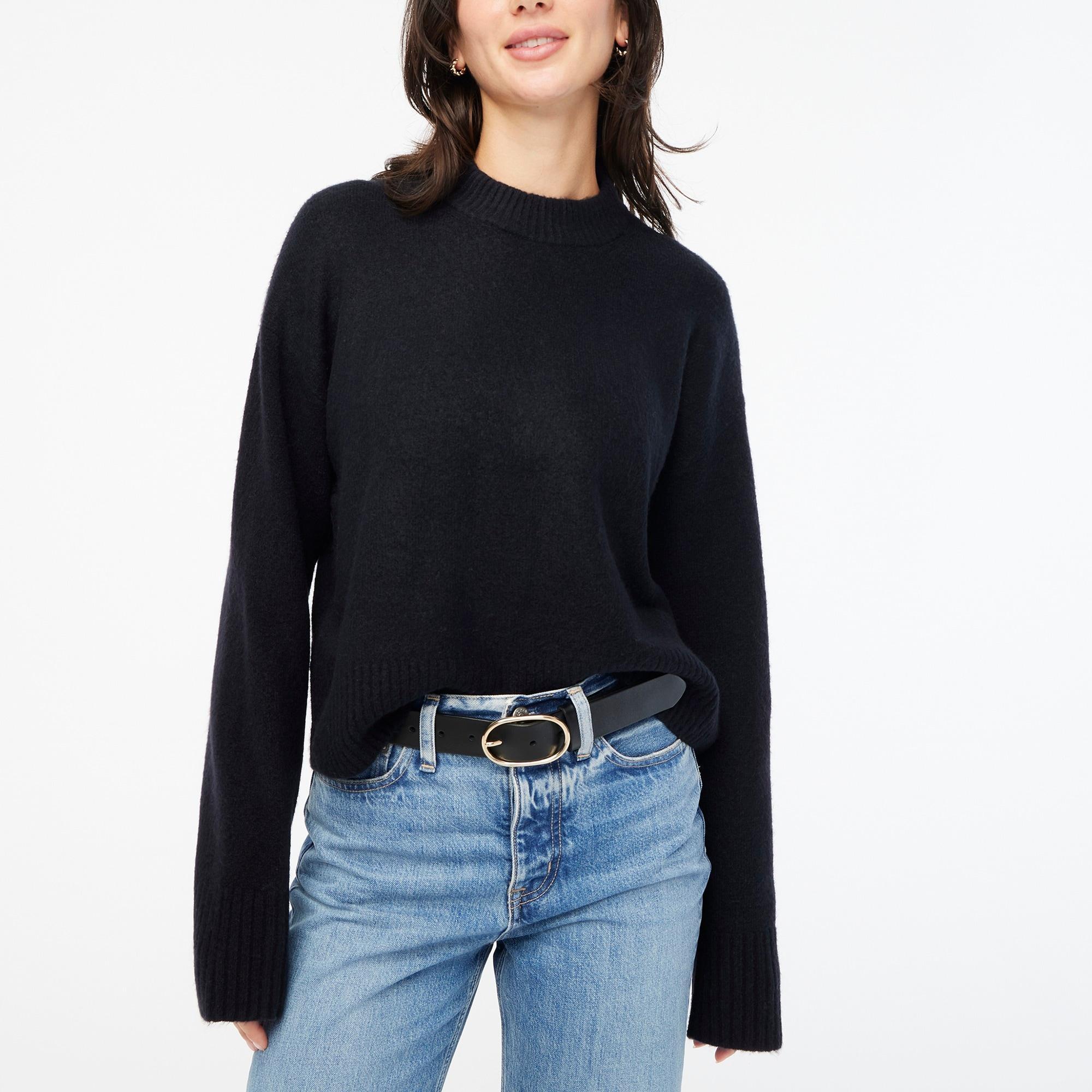 Girlfriend crewneck sweater in extra-soft yarn Product Image