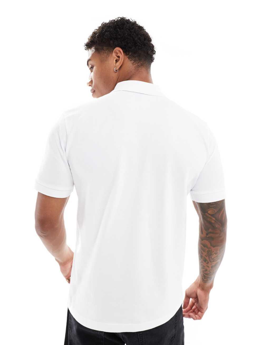 BOSS Passenger polo top in white Product Image