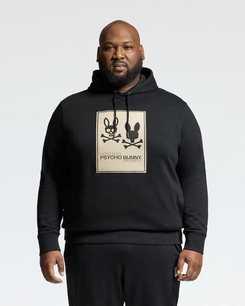 MENS BIG AND TALL MONROE TWILL PATCH FLEECE HOODIE - B9H926D200 Product Image