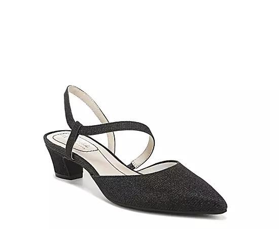 LifeStride Minimalist Women's Slingback Pumps, Size: 11, Black Shimmer Product Image