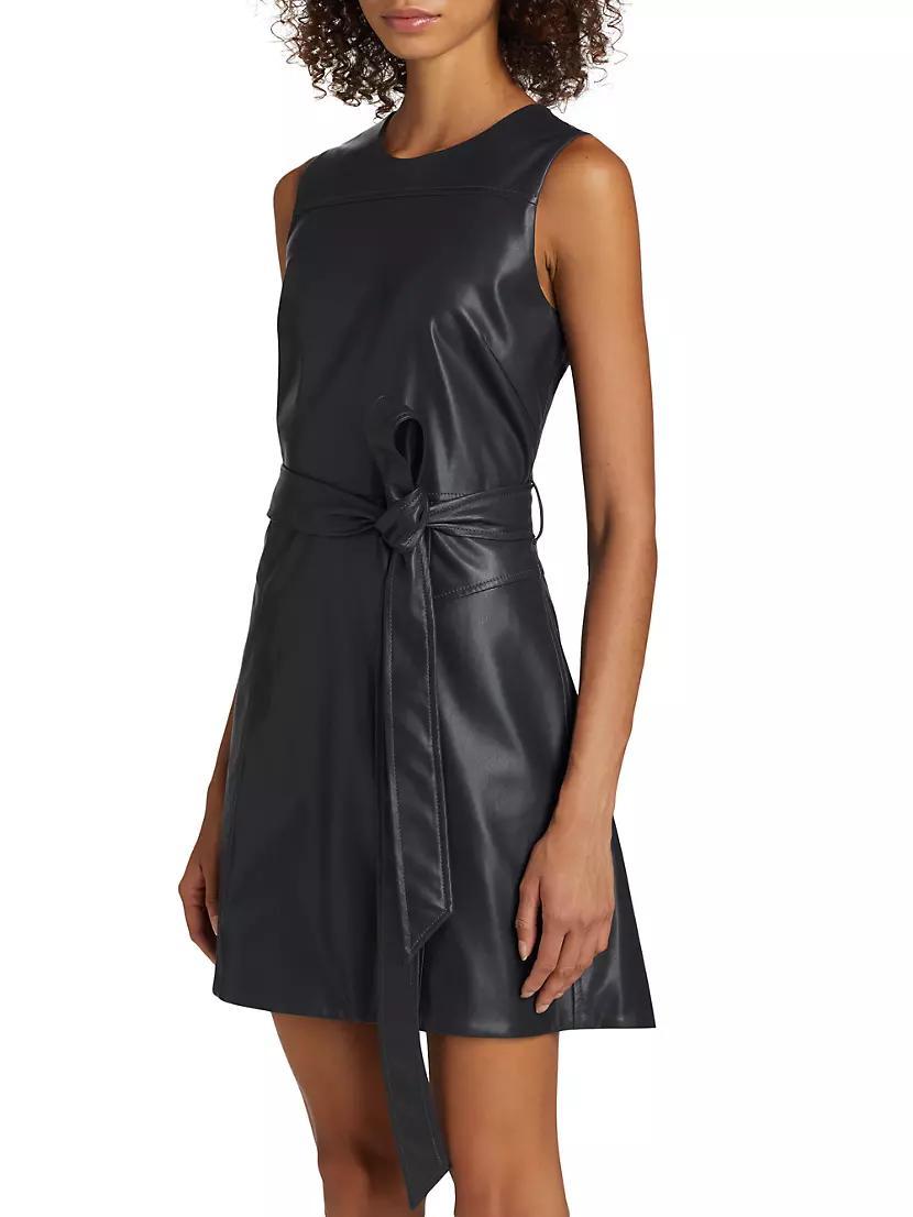 Claudia Faux-Leather Minidress Product Image