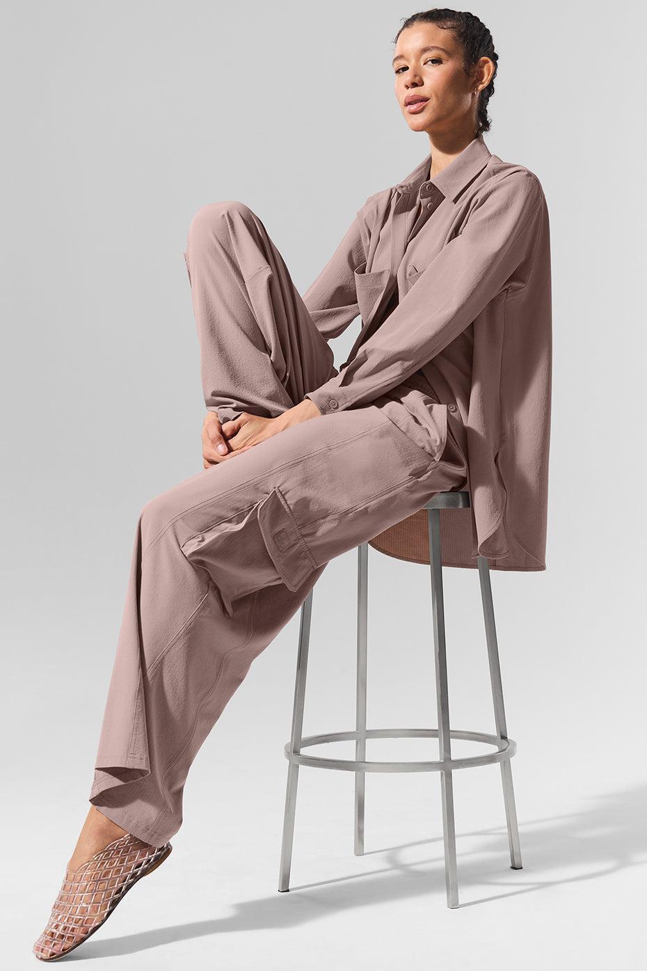 Dreamscape Cargo Wide Leg Pant - Taupe Product Image