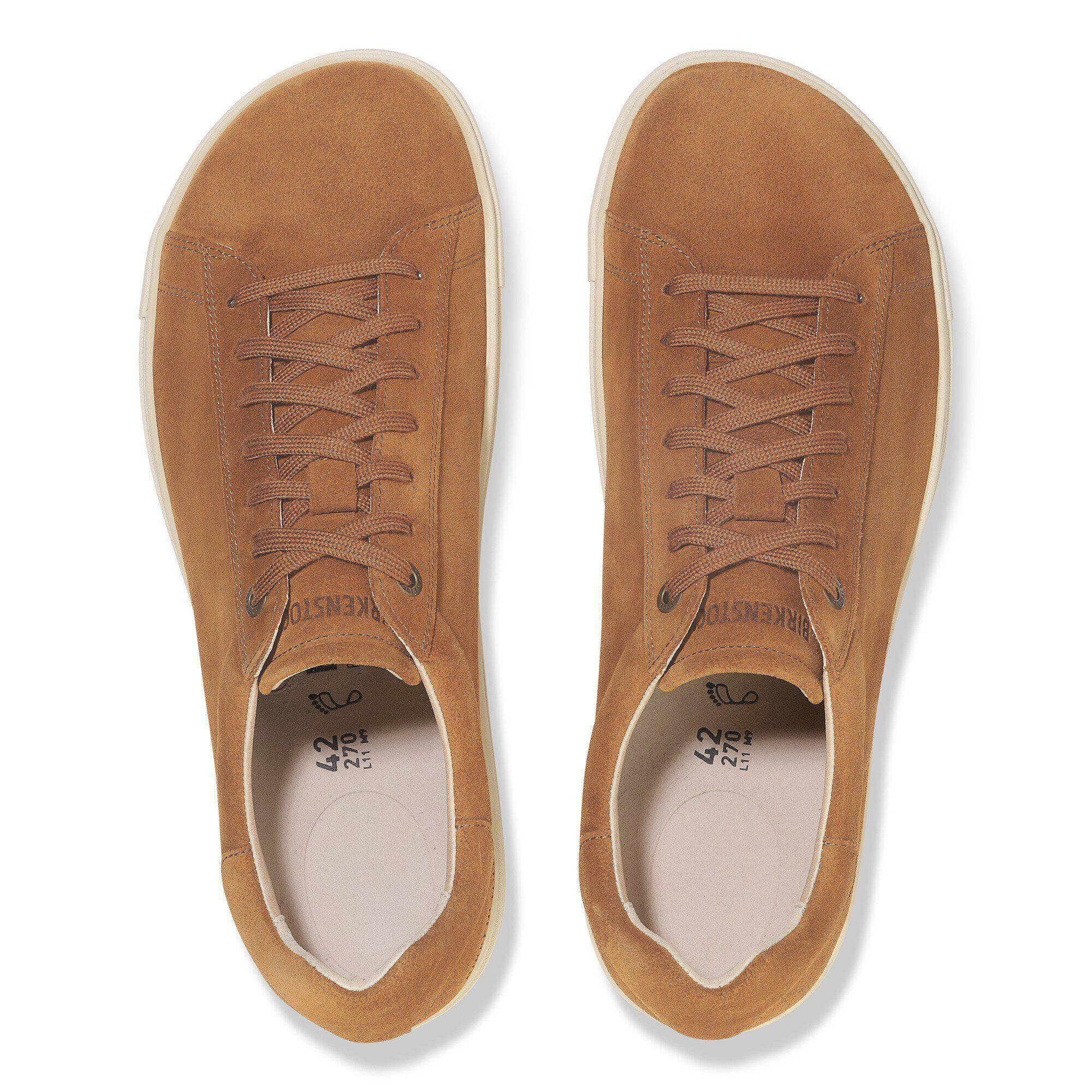 Bend Low Suede Leather Mink/White Product Image
